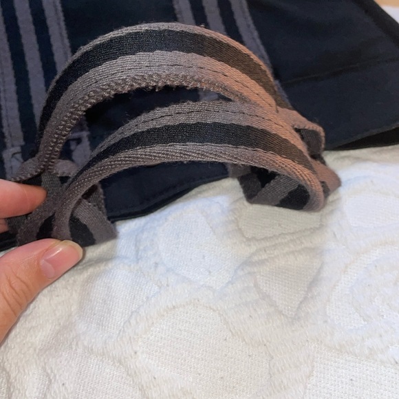 Pre Loved Authentic HERMES  Fourre Tout PM Hand Bag Canvas Black and gray - Picture 8 of 10